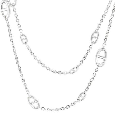 collana hermes|collana hermes argento.